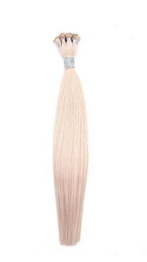 Ice Blonde Hand Tied Weft  (60p) - Foxtail Hand Tied Hair Extensions